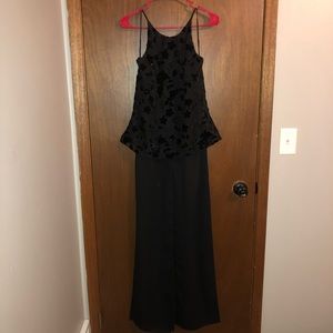 Vintage Onyx Nite By Wendye Chaitlin Formal Chic Jumpsuit Size 10